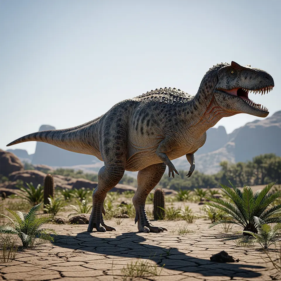 Carcharodontosaurus in Nordafrika