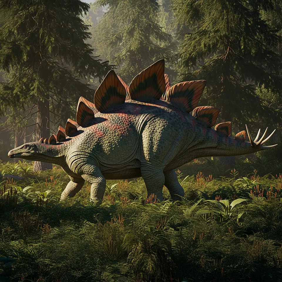Echte Fossilien des Stegosaurus