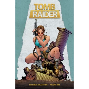 Tomb Raider Colossal Collection Vol. 1 – Cover des englischen Hardcover-Sammelbands mit Lara Croft