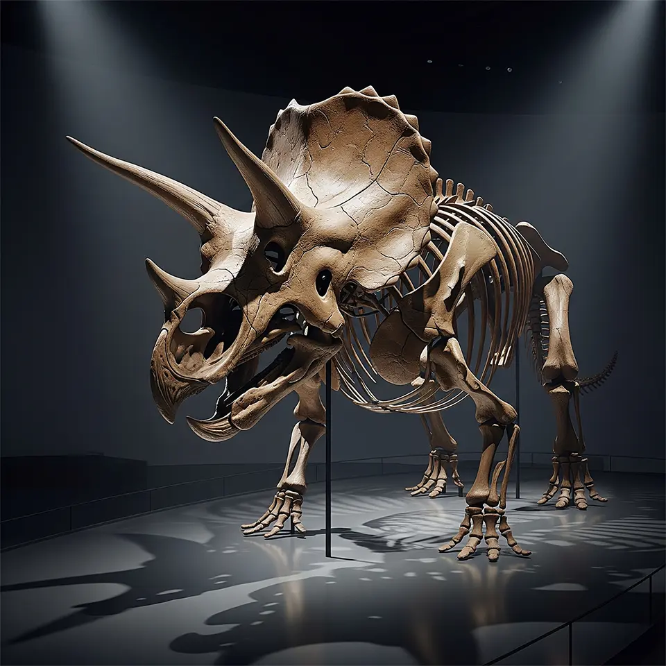 Das größte Skelett eines Triceratops
